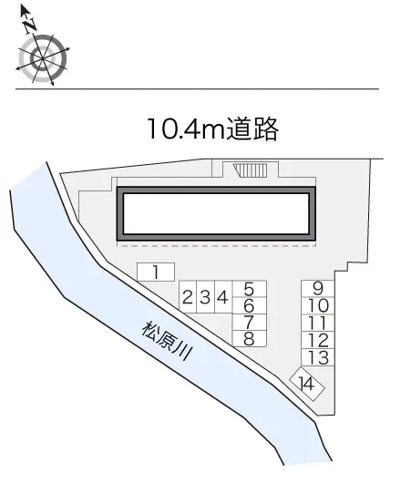 ★手数料０円★富士市宇東川東町　月極駐車場（LP）